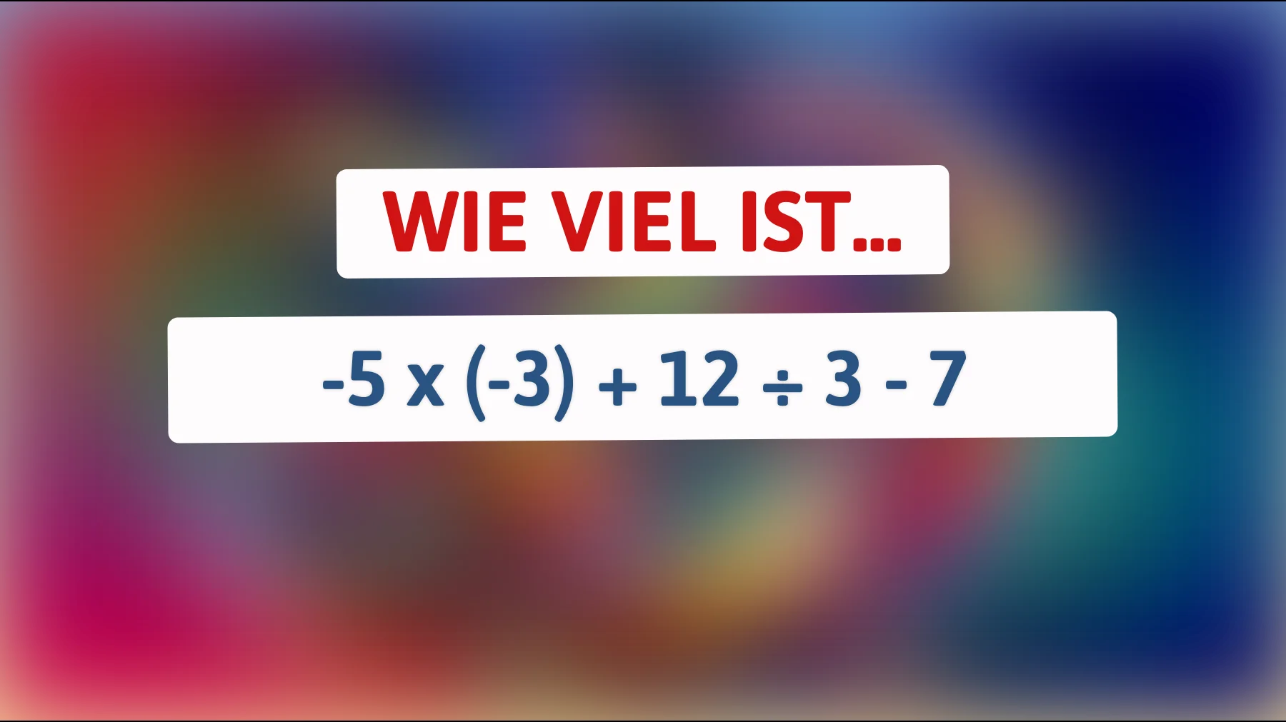 Bist du schlau genug, um die geheime Lösung hinter dieser scheinbar einfachen Rechenaufgabe zu entdecken?"