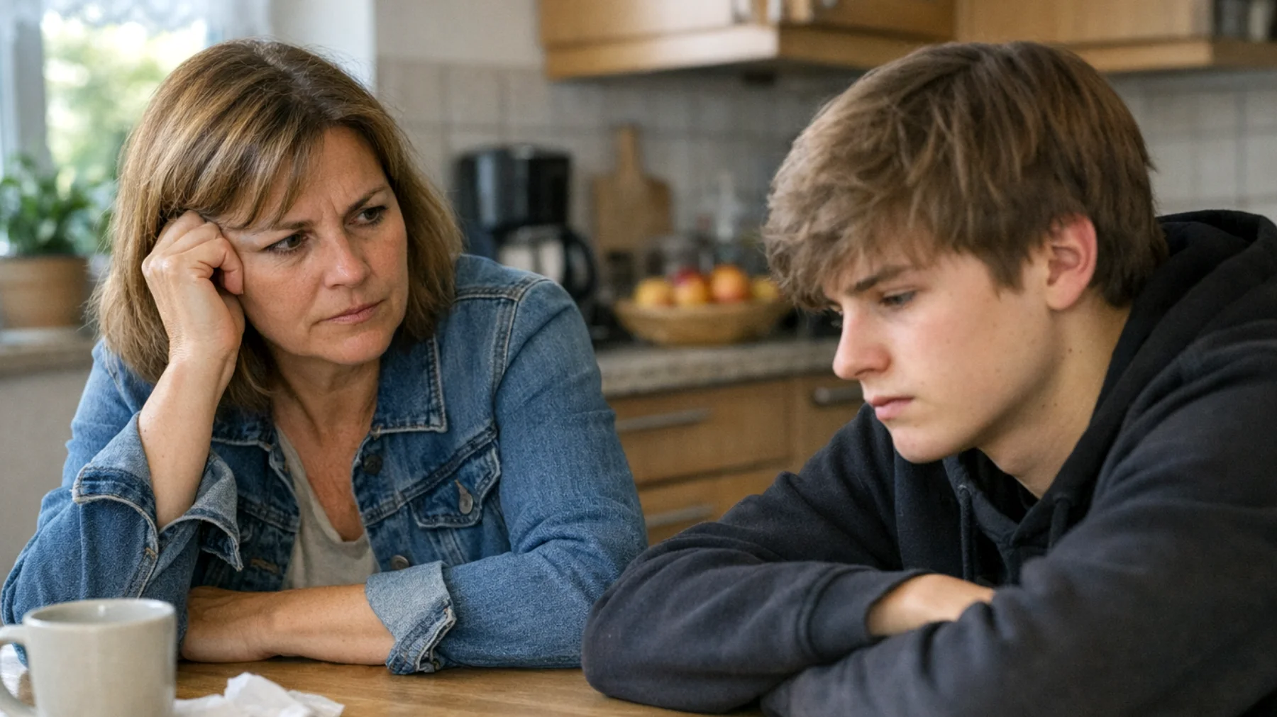 Die Eltern machen sich intensive Sorgen um die berufliche und persönliche Zukunft ihrer jugendlichen Kinder. Sie fragen sich ständig, ob ihre Kinder die richtigen Entscheidungen treffen werden, ob sie erfolgreich sein werden und ob sie in der Lage sein werden, ein selbstständiges und erfülltes Leben zu führen. Diese Zukunftsangst führt dazu, dass die Eltern beginnen, ihre Kinder mit übermäßigen Ratschlägen, Erwartungen und Kontrolle zu belasten, was zu Spannungen und Distanz in der Beziehung führt."