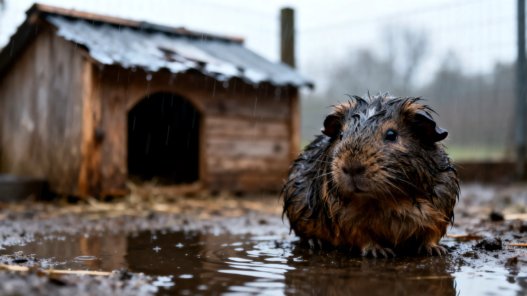 Meerschweinchen benötigen sichere und artgerechte Außenhaltung im Garten mit ausreichend Schutz vor Witterung, Raubtieren und Parasiten, sowie geeignete Hygienemaßnahmen zur Vermeidung von Krankheiten"
