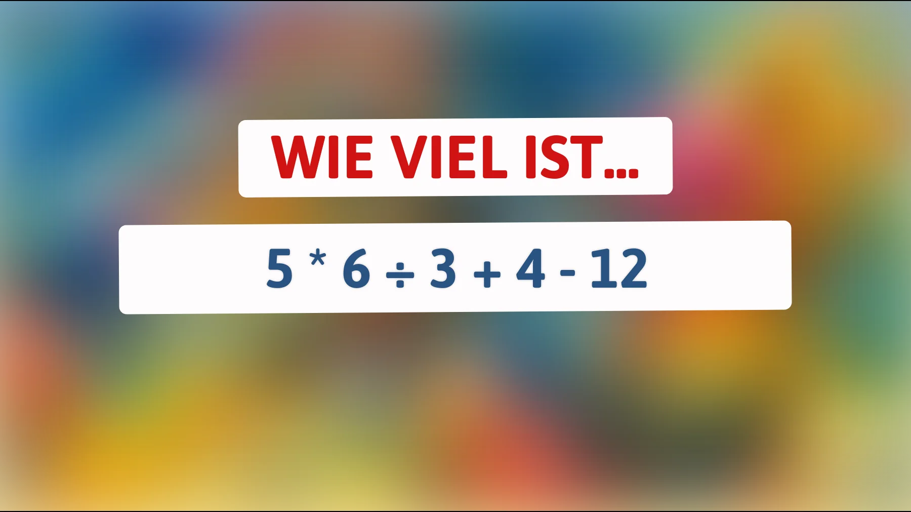 Nur 1% der Menschen können dieses Mathe-Rätsel lösen: Schaffst du es auch?"