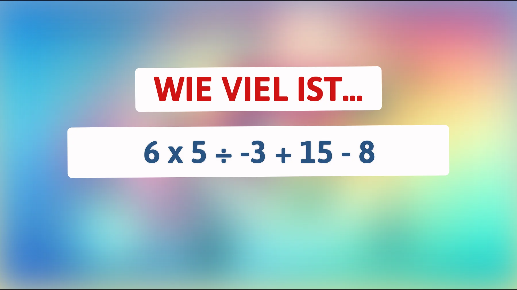 Nur 1% der Menschen können dieses mathematische Rätsel lösen – Bist du einer von ihnen?"