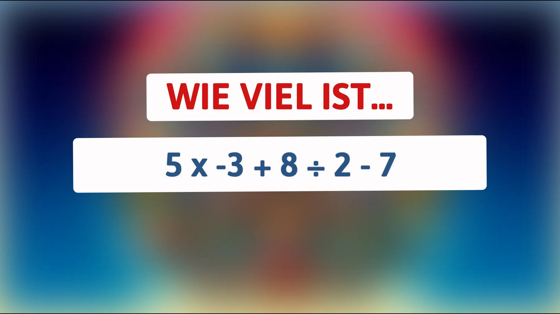 Nur 1% der Menschen können dieses mathematische Rätsel richtig lösen: Bist du einer von ihnen?"