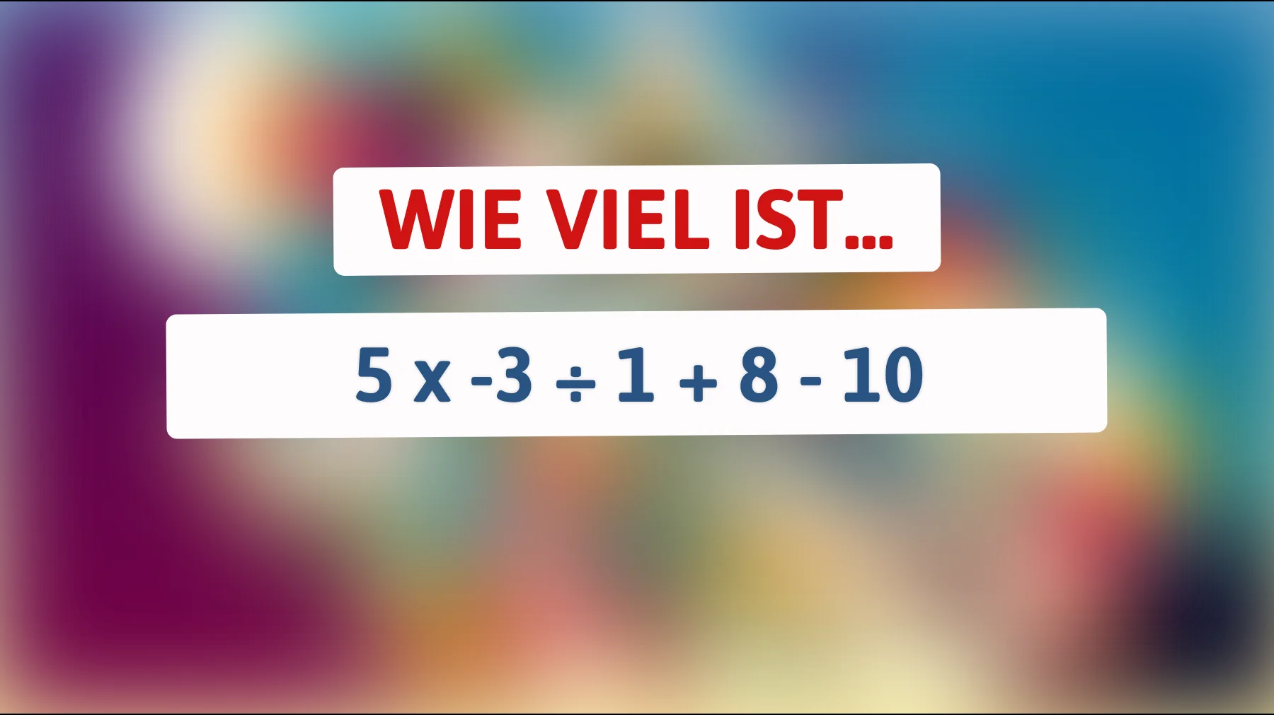 Nur die brillantesten Köpfe können dieses mathematische Rätsel knacken – gehörst du dazu? 🤯"