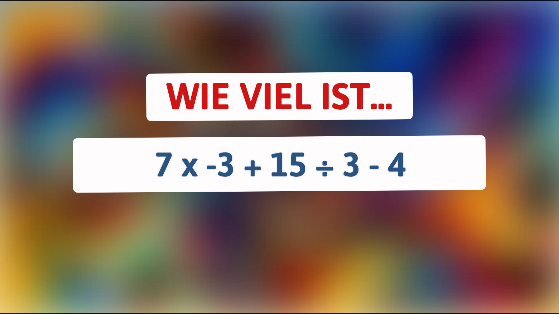 Nur für schlaue Köpfe: Kannst du dieses mathematische Rätsel lösen?"